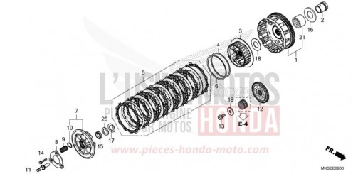 KUPPLUNG (CRF1100A/A2/A4/AL/AL2) CRF1100AM de 2021